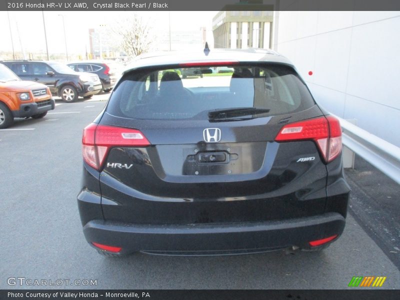 Crystal Black Pearl / Black 2016 Honda HR-V LX AWD