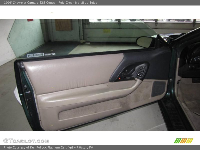 Polo Green Metallic / Beige 1996 Chevrolet Camaro Z28 Coupe