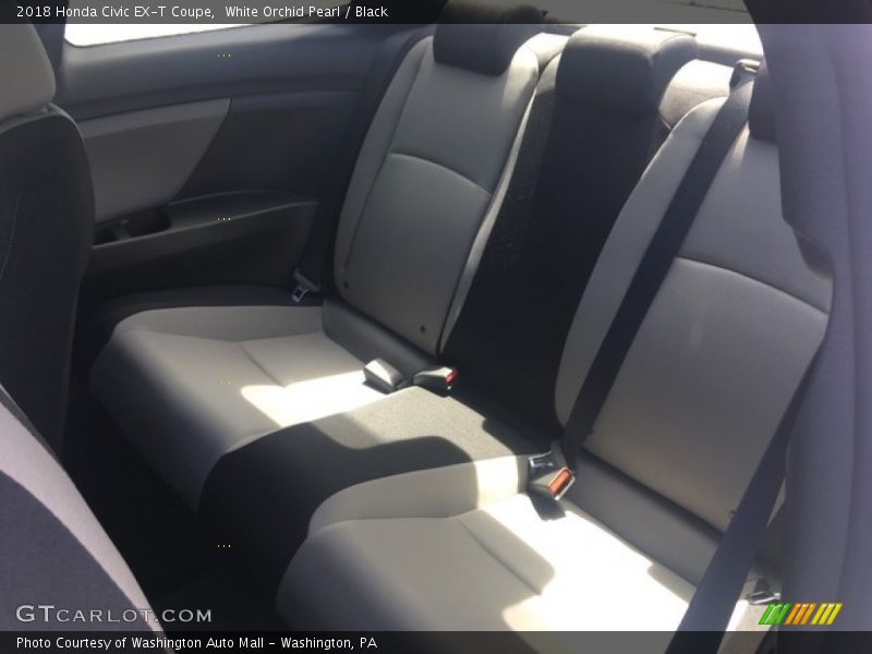 White Orchid Pearl / Black 2018 Honda Civic EX-T Coupe