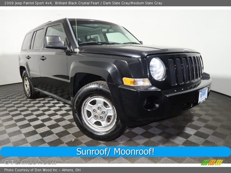 Brilliant Black Crystal Pearl / Dark Slate Gray/Medium Slate Gray 2009 Jeep Patriot Sport 4x4