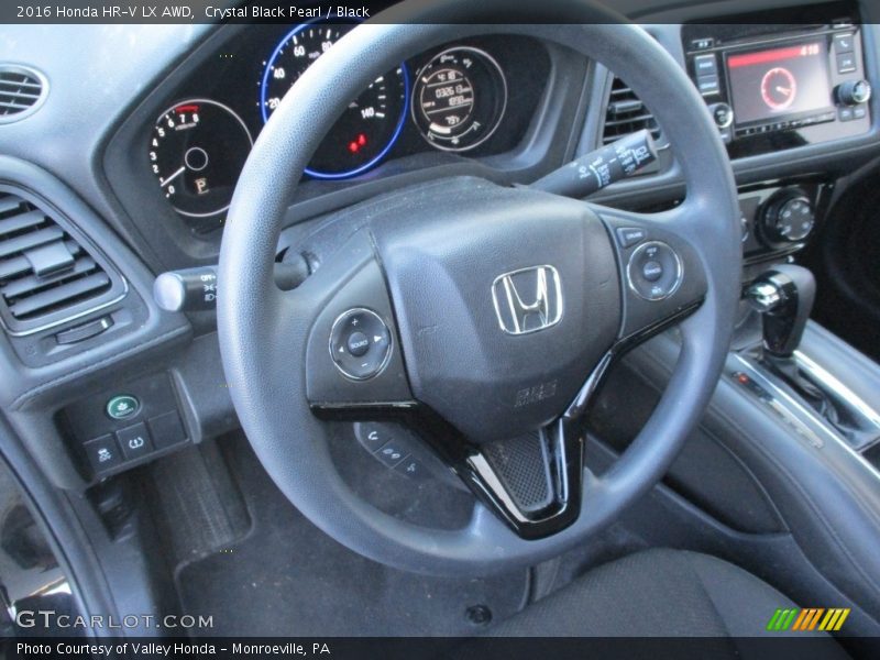Crystal Black Pearl / Black 2016 Honda HR-V LX AWD