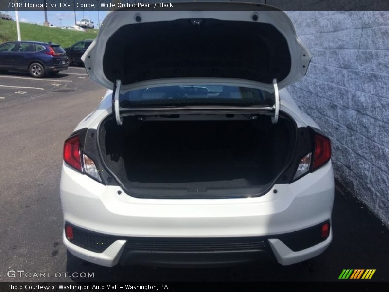 White Orchid Pearl / Black 2018 Honda Civic EX-T Coupe