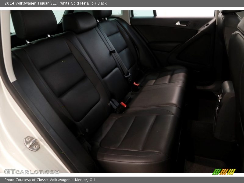 White Gold Metallic / Black 2014 Volkswagen Tiguan SEL