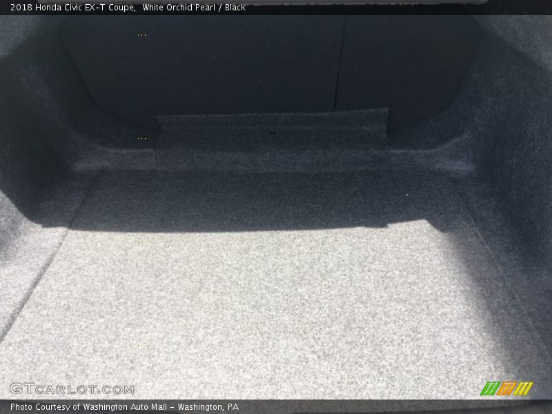 White Orchid Pearl / Black 2018 Honda Civic EX-T Coupe