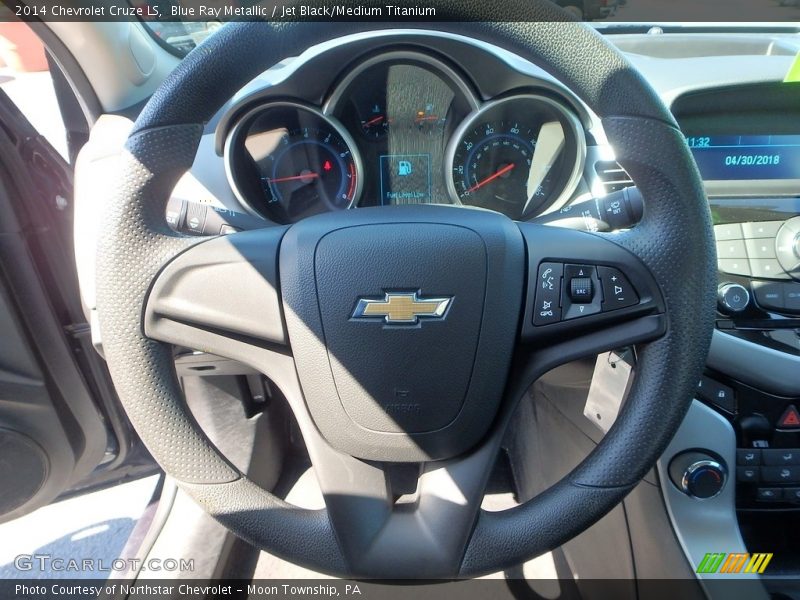 Blue Ray Metallic / Jet Black/Medium Titanium 2014 Chevrolet Cruze LS
