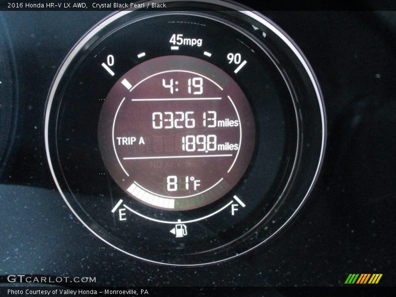 Crystal Black Pearl / Black 2016 Honda HR-V LX AWD