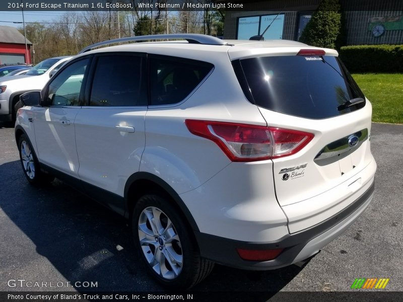 White Platinum / Medium Light Stone 2014 Ford Escape Titanium 1.6L EcoBoost