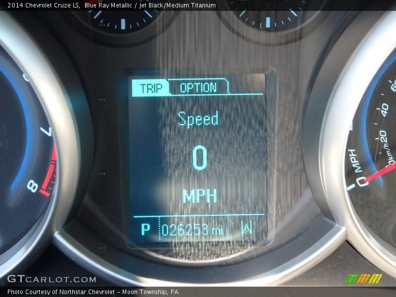 Blue Ray Metallic / Jet Black/Medium Titanium 2014 Chevrolet Cruze LS