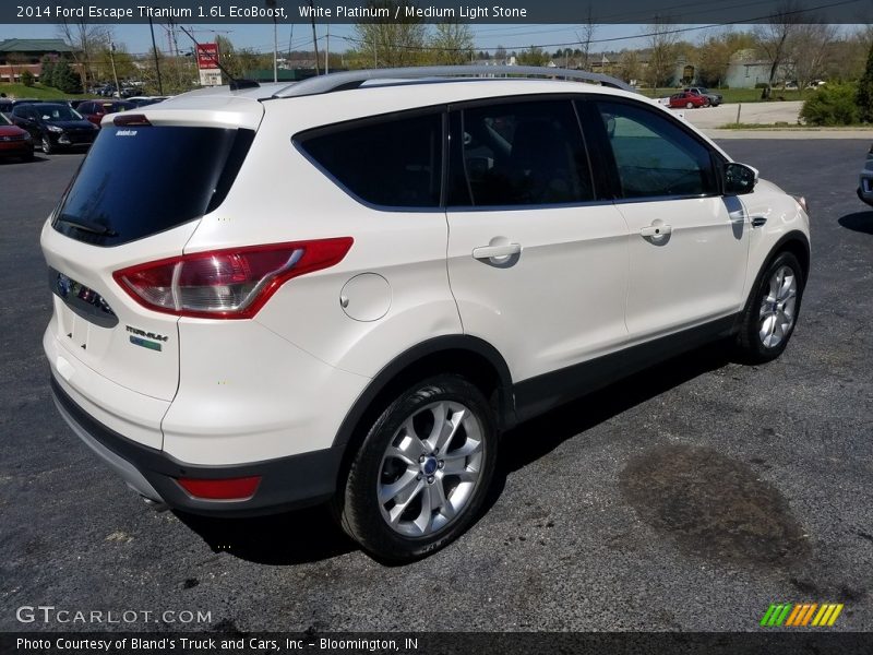 White Platinum / Medium Light Stone 2014 Ford Escape Titanium 1.6L EcoBoost
