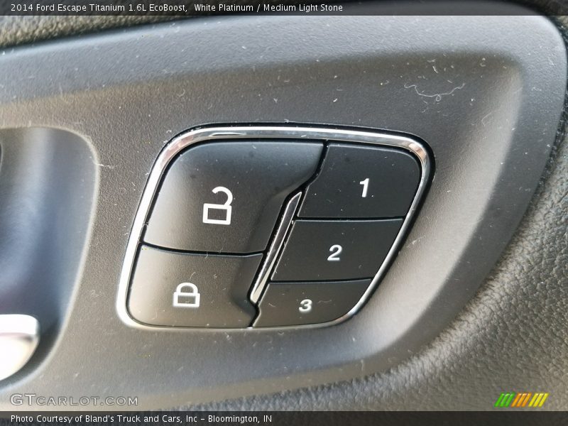 White Platinum / Medium Light Stone 2014 Ford Escape Titanium 1.6L EcoBoost