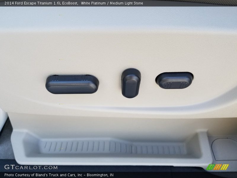 White Platinum / Medium Light Stone 2014 Ford Escape Titanium 1.6L EcoBoost