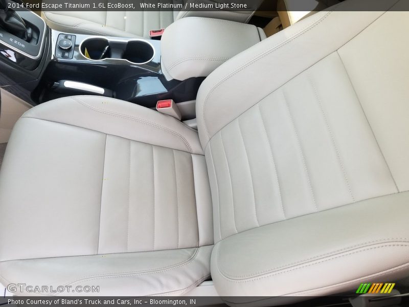 White Platinum / Medium Light Stone 2014 Ford Escape Titanium 1.6L EcoBoost