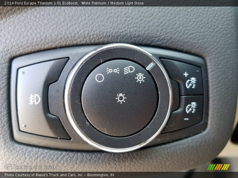 White Platinum / Medium Light Stone 2014 Ford Escape Titanium 1.6L EcoBoost