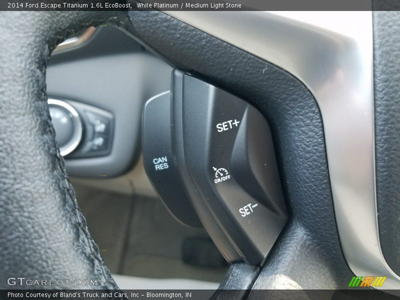 White Platinum / Medium Light Stone 2014 Ford Escape Titanium 1.6L EcoBoost
