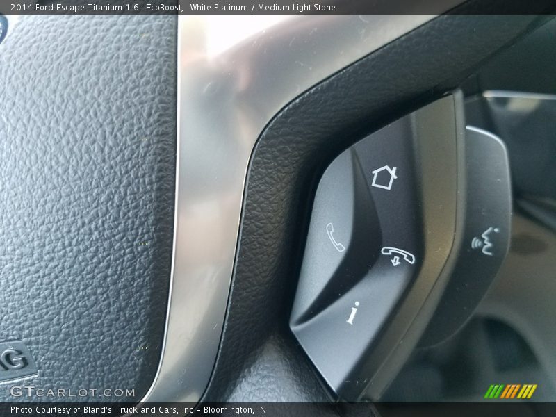 White Platinum / Medium Light Stone 2014 Ford Escape Titanium 1.6L EcoBoost