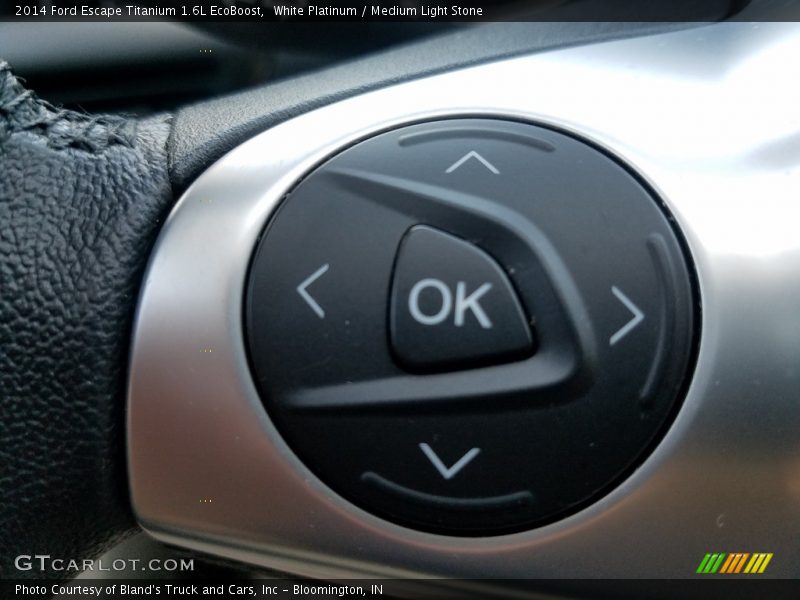 White Platinum / Medium Light Stone 2014 Ford Escape Titanium 1.6L EcoBoost