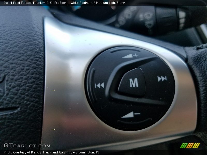 White Platinum / Medium Light Stone 2014 Ford Escape Titanium 1.6L EcoBoost