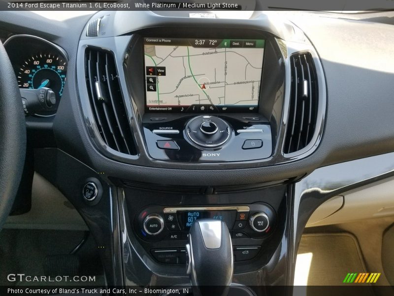 White Platinum / Medium Light Stone 2014 Ford Escape Titanium 1.6L EcoBoost