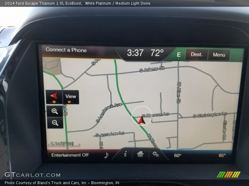 White Platinum / Medium Light Stone 2014 Ford Escape Titanium 1.6L EcoBoost