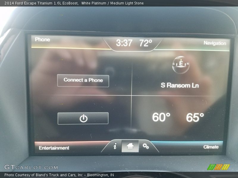 White Platinum / Medium Light Stone 2014 Ford Escape Titanium 1.6L EcoBoost