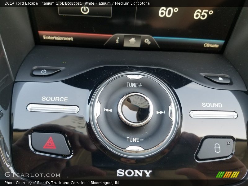 White Platinum / Medium Light Stone 2014 Ford Escape Titanium 1.6L EcoBoost