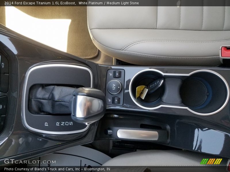 White Platinum / Medium Light Stone 2014 Ford Escape Titanium 1.6L EcoBoost