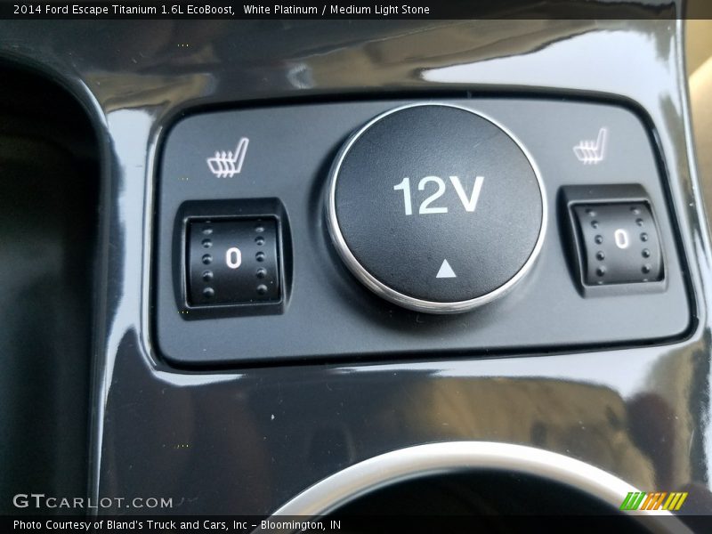 White Platinum / Medium Light Stone 2014 Ford Escape Titanium 1.6L EcoBoost