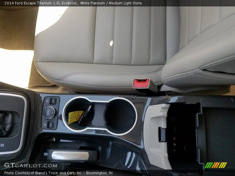 White Platinum / Medium Light Stone 2014 Ford Escape Titanium 1.6L EcoBoost