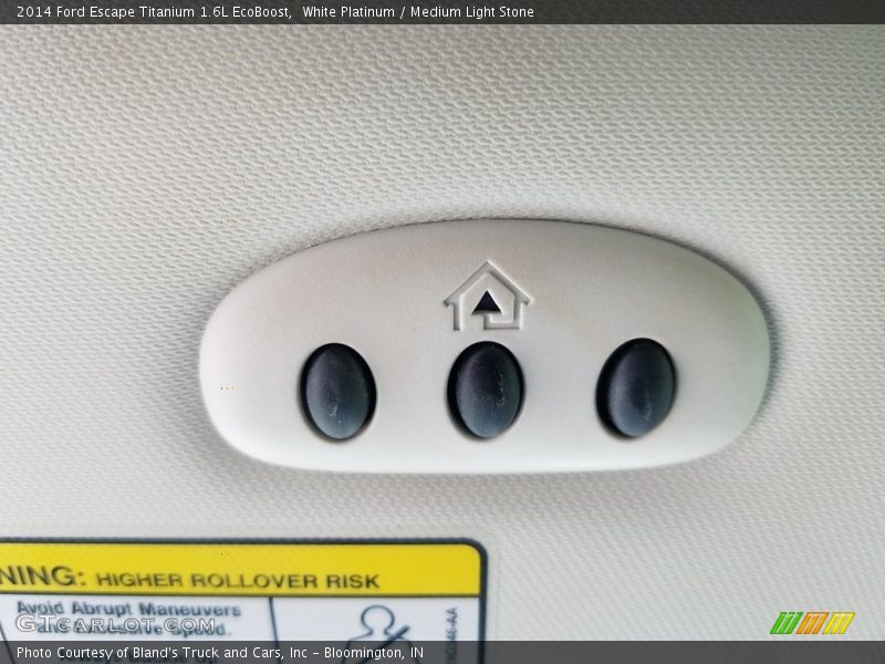 White Platinum / Medium Light Stone 2014 Ford Escape Titanium 1.6L EcoBoost