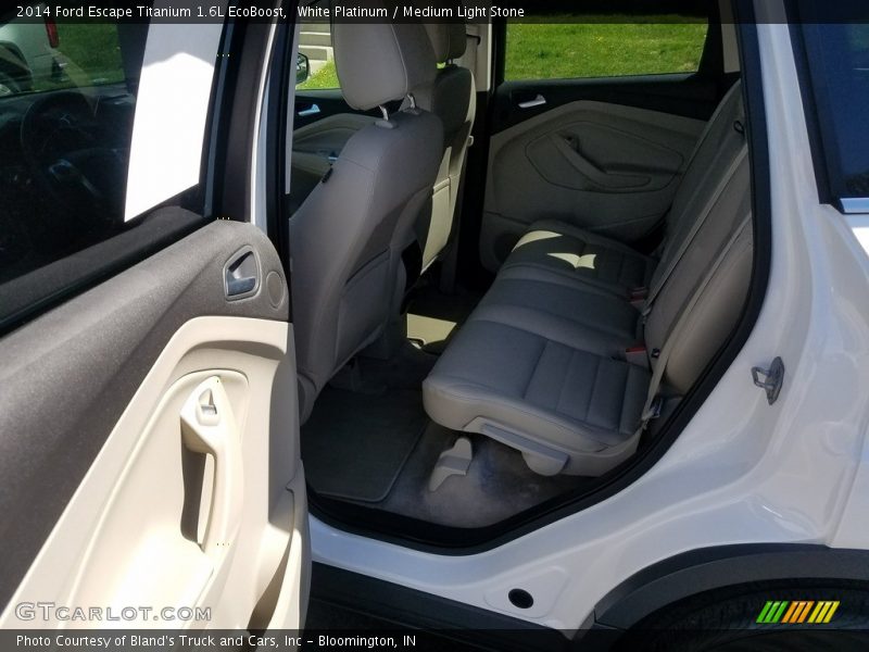 White Platinum / Medium Light Stone 2014 Ford Escape Titanium 1.6L EcoBoost