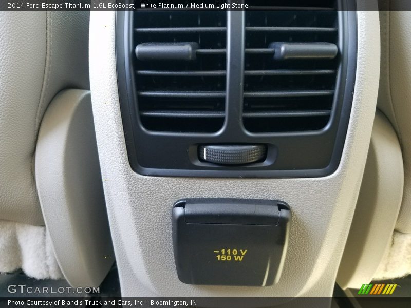 White Platinum / Medium Light Stone 2014 Ford Escape Titanium 1.6L EcoBoost