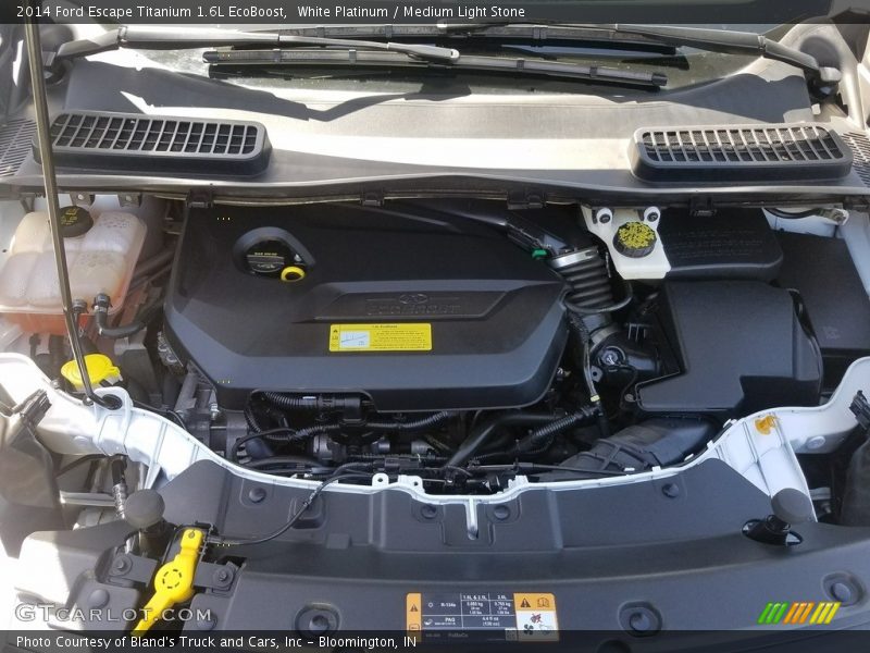 White Platinum / Medium Light Stone 2014 Ford Escape Titanium 1.6L EcoBoost