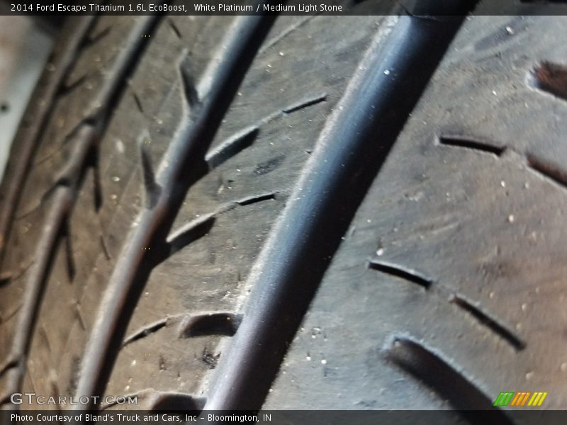 White Platinum / Medium Light Stone 2014 Ford Escape Titanium 1.6L EcoBoost