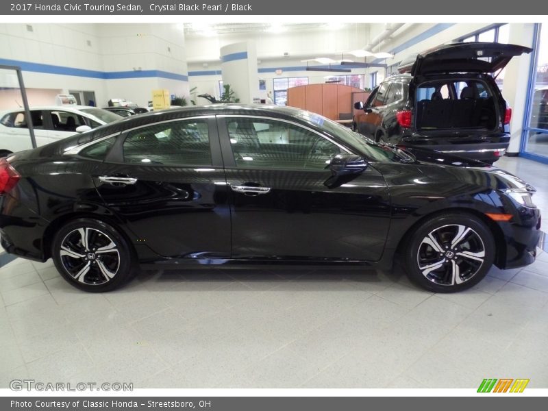 Crystal Black Pearl / Black 2017 Honda Civic Touring Sedan