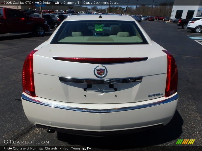 White Diamond Tri-Coat / Cashmere/Cocoa 2008 Cadillac CTS 4 AWD Sedan