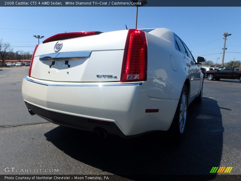 White Diamond Tri-Coat / Cashmere/Cocoa 2008 Cadillac CTS 4 AWD Sedan