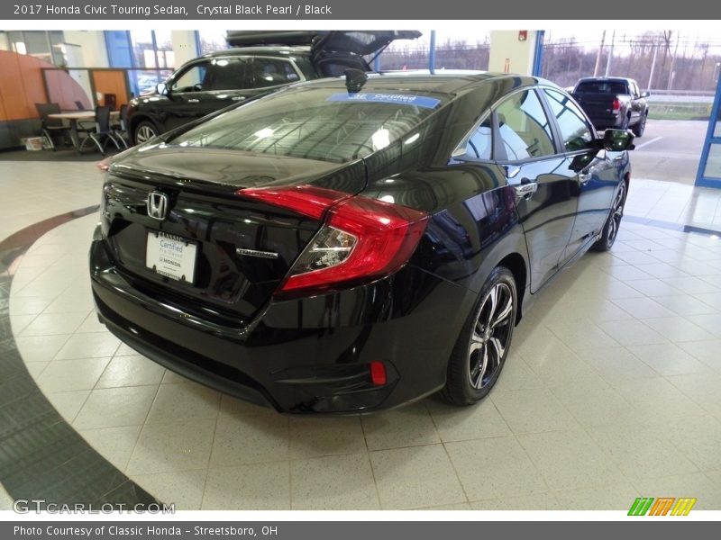 Crystal Black Pearl / Black 2017 Honda Civic Touring Sedan