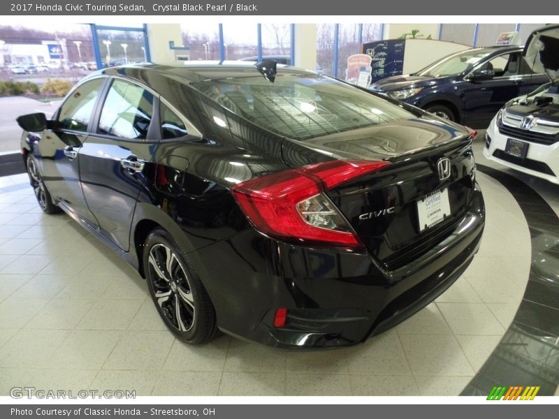Crystal Black Pearl / Black 2017 Honda Civic Touring Sedan