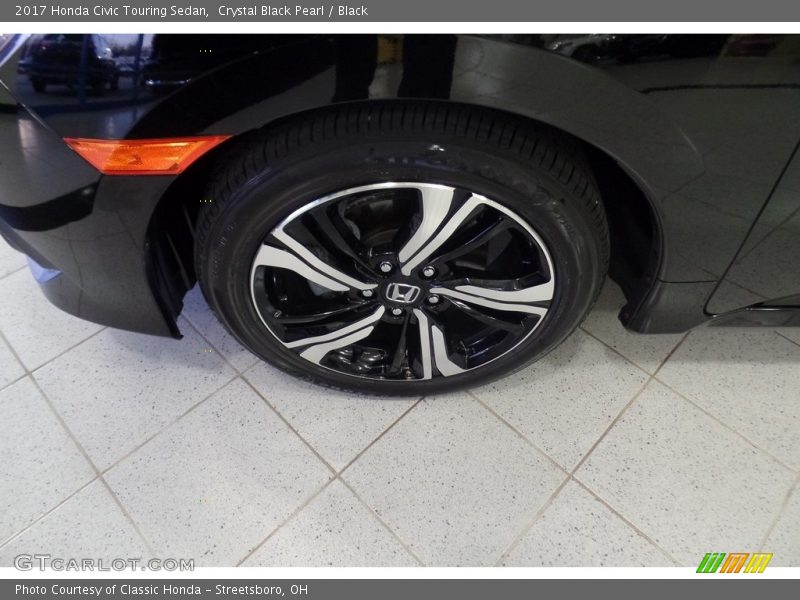 Crystal Black Pearl / Black 2017 Honda Civic Touring Sedan