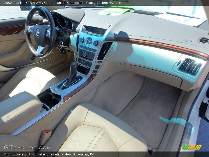 White Diamond Tri-Coat / Cashmere/Cocoa 2008 Cadillac CTS 4 AWD Sedan