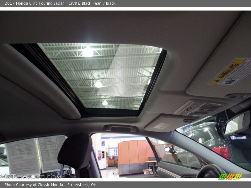 Crystal Black Pearl / Black 2017 Honda Civic Touring Sedan