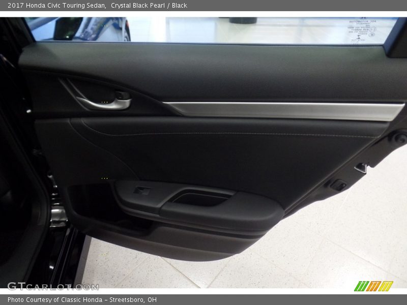 Crystal Black Pearl / Black 2017 Honda Civic Touring Sedan