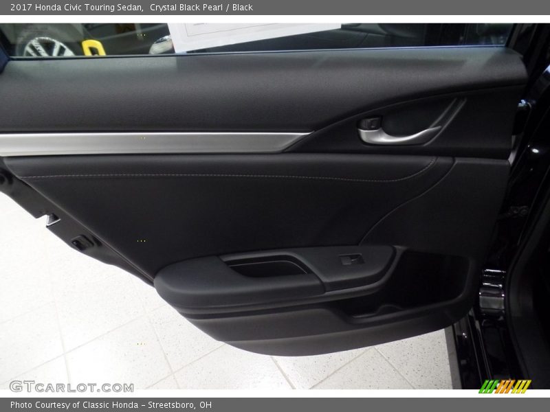 Crystal Black Pearl / Black 2017 Honda Civic Touring Sedan
