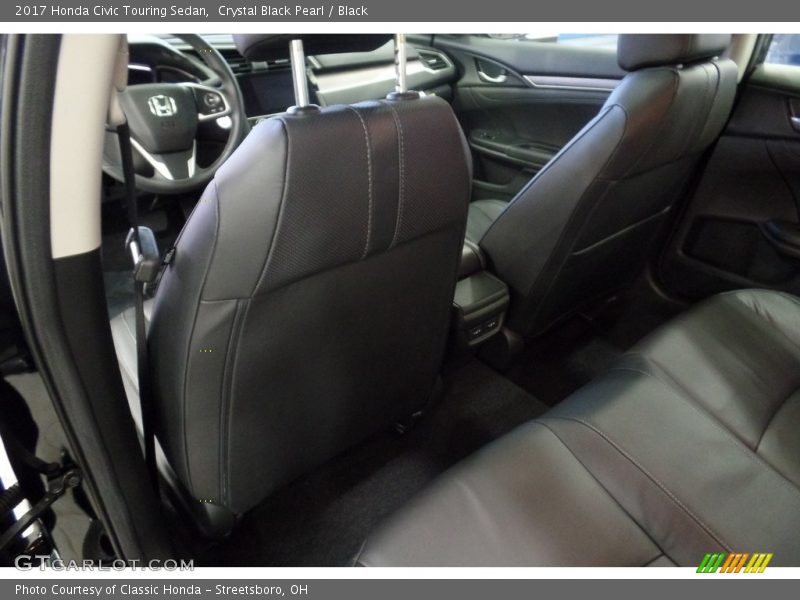 Crystal Black Pearl / Black 2017 Honda Civic Touring Sedan