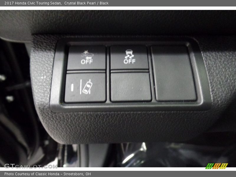 Crystal Black Pearl / Black 2017 Honda Civic Touring Sedan