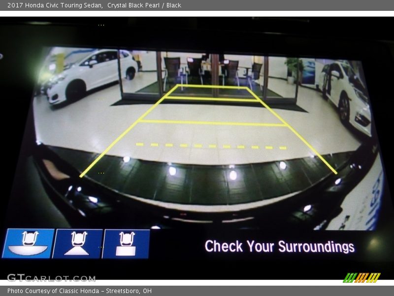 Crystal Black Pearl / Black 2017 Honda Civic Touring Sedan