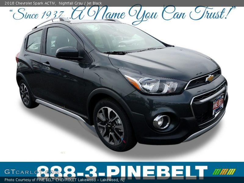 Nightfall Gray / Jet Black 2018 Chevrolet Spark ACTIV
