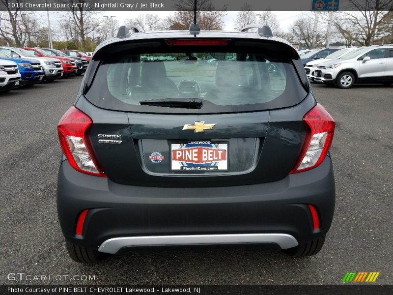 Nightfall Gray / Jet Black 2018 Chevrolet Spark ACTIV