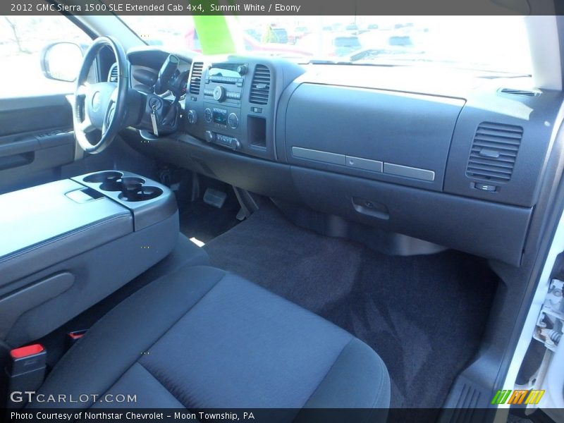 Summit White / Ebony 2012 GMC Sierra 1500 SLE Extended Cab 4x4