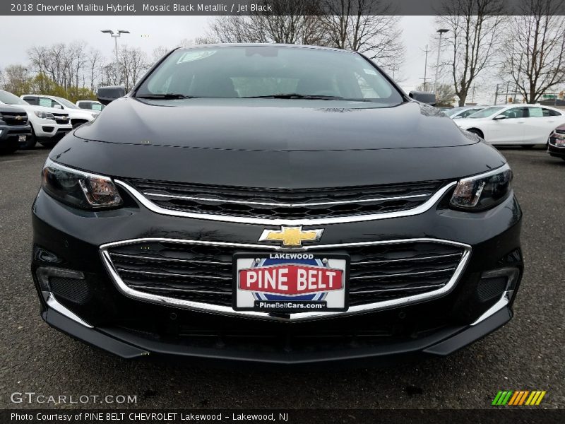 Mosaic Black Metallic / Jet Black 2018 Chevrolet Malibu Hybrid